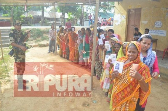 Tripuraâ€™s 90% voting Rate Status replaced by â€˜Rigging-Stateâ€™ Status : Re-Poll continues in 168 booths